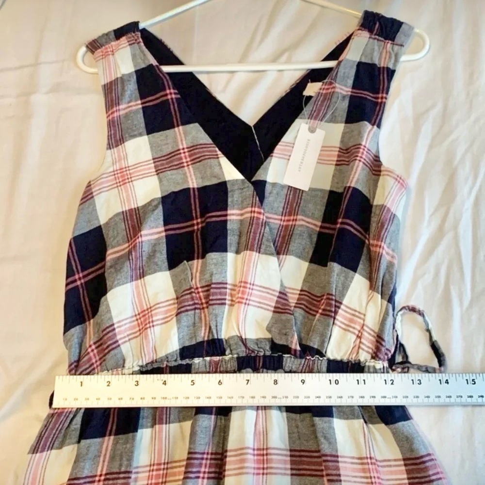 Anthropologie Plaid Isabella Sinclair Midi Dress Small Preppy Rodeo Festival - Picture 5 of 12